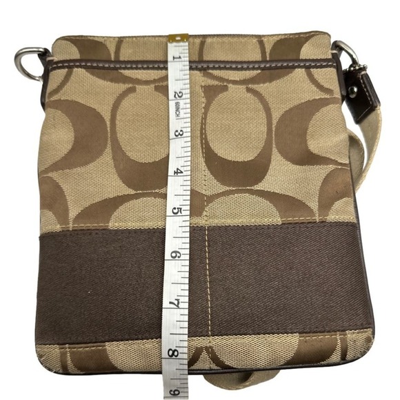 COACH Brown Signature Canvas Crossbody - Picture 6 of 7